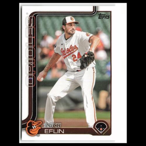 Zach Eflin #188 2025 Topps Baltimore Orioles Baseball Card MLB NM