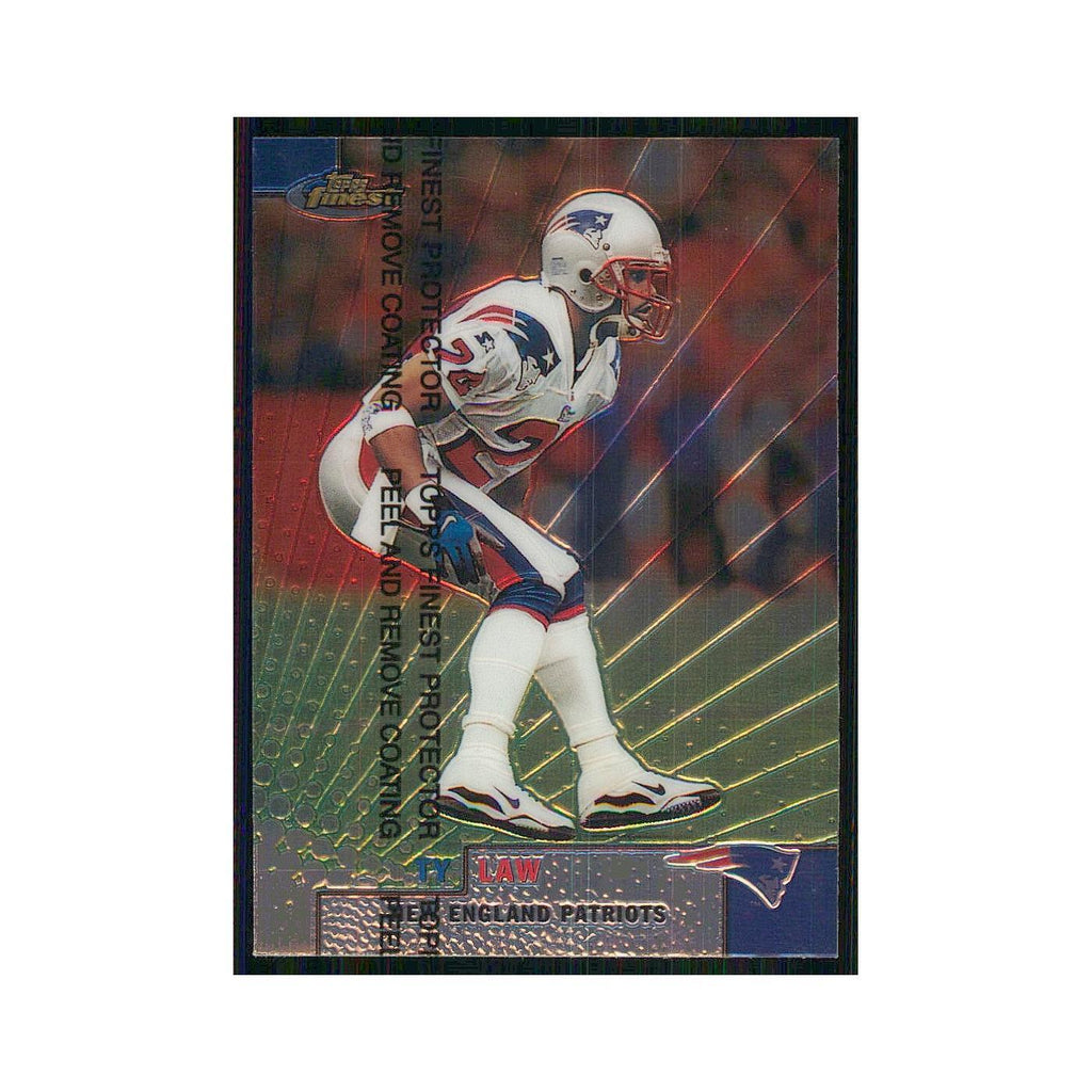 1999 Topps Finest w Coating Ty Law 104