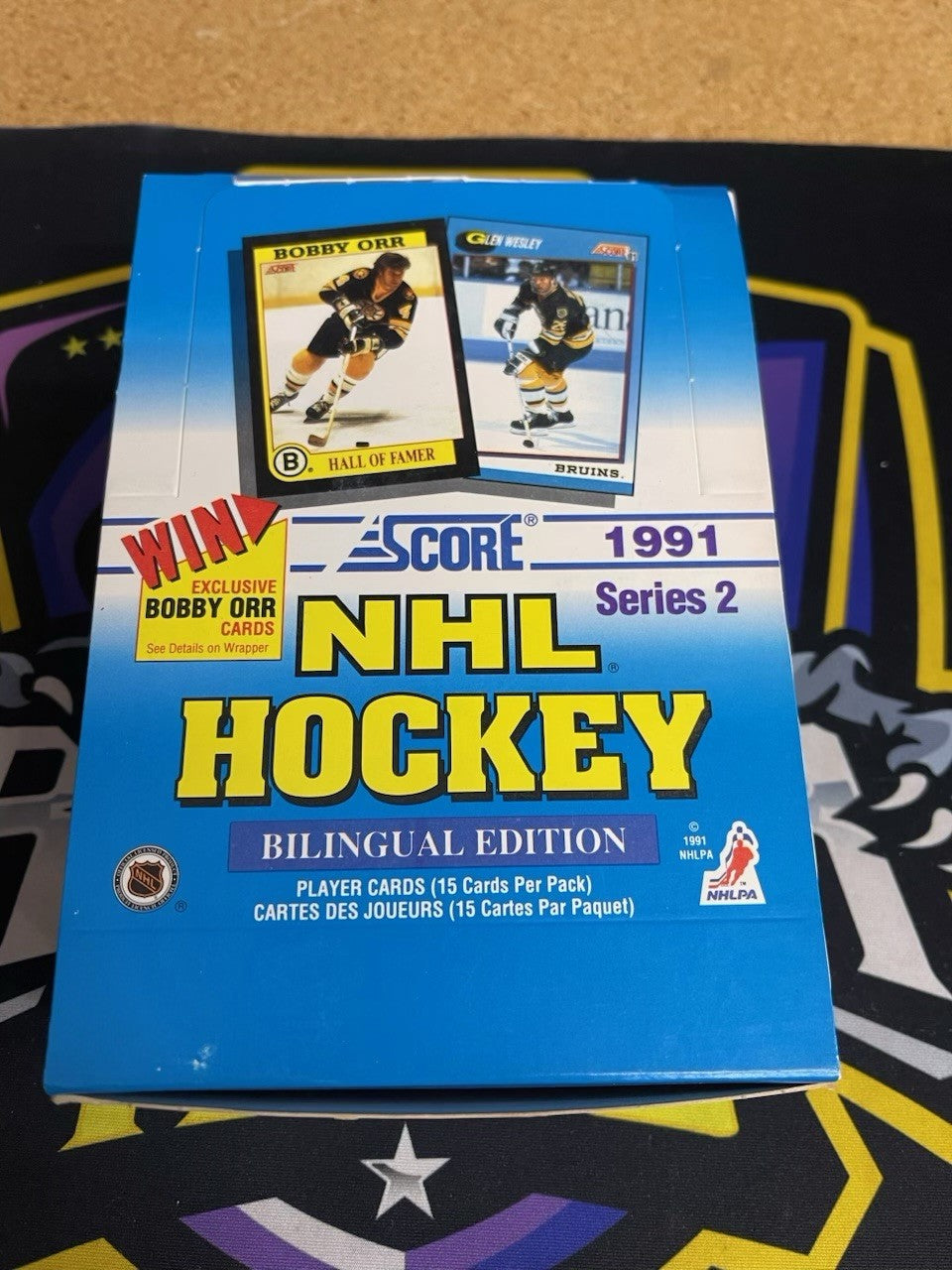 1991-92 Score NHL Hockey Series 2 Bilingual Edition Wax Box - 36 Packs