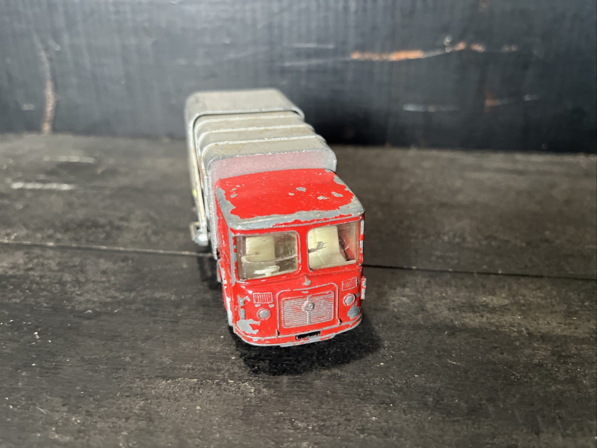 Vintage Matchbox Lesney King Size K-7 Refuse Truck - Red/Silver