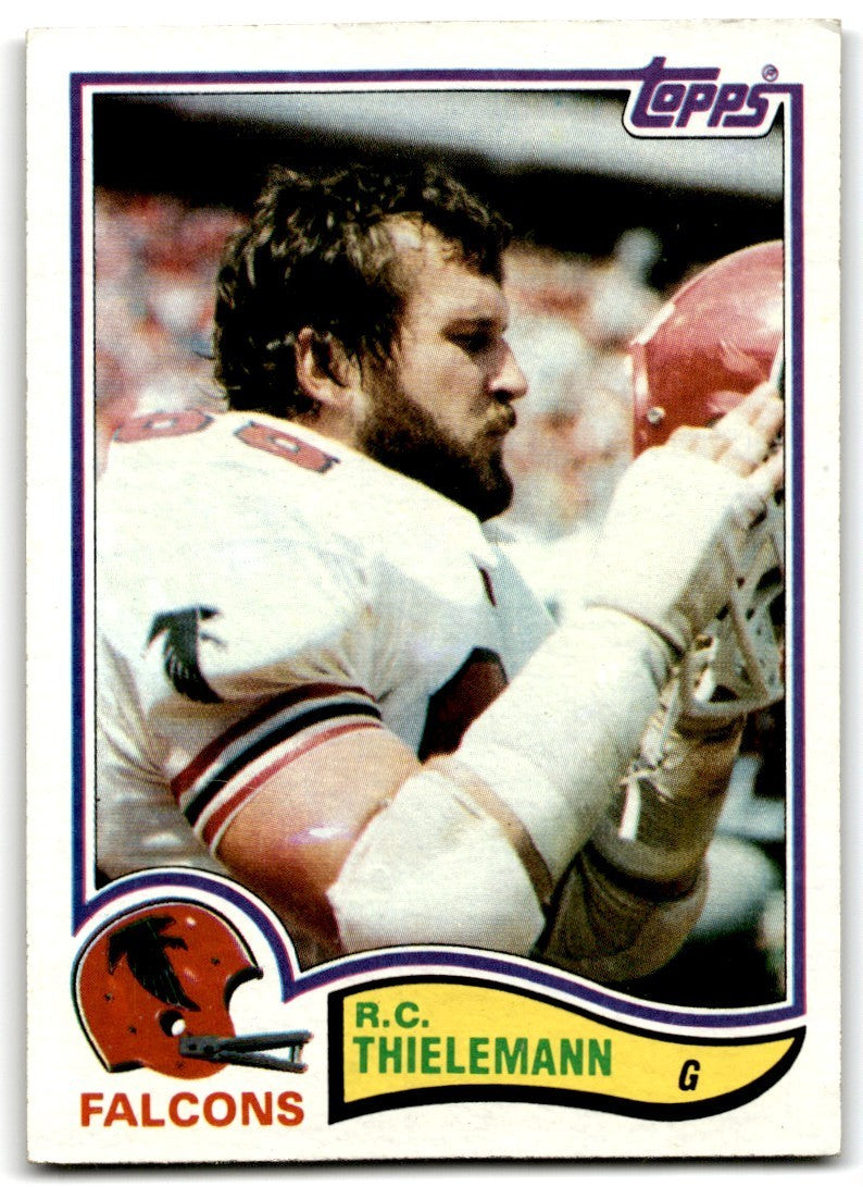 1982 Topps R.C. Thielemann Rookie Vintage Atlanta Falcons #290