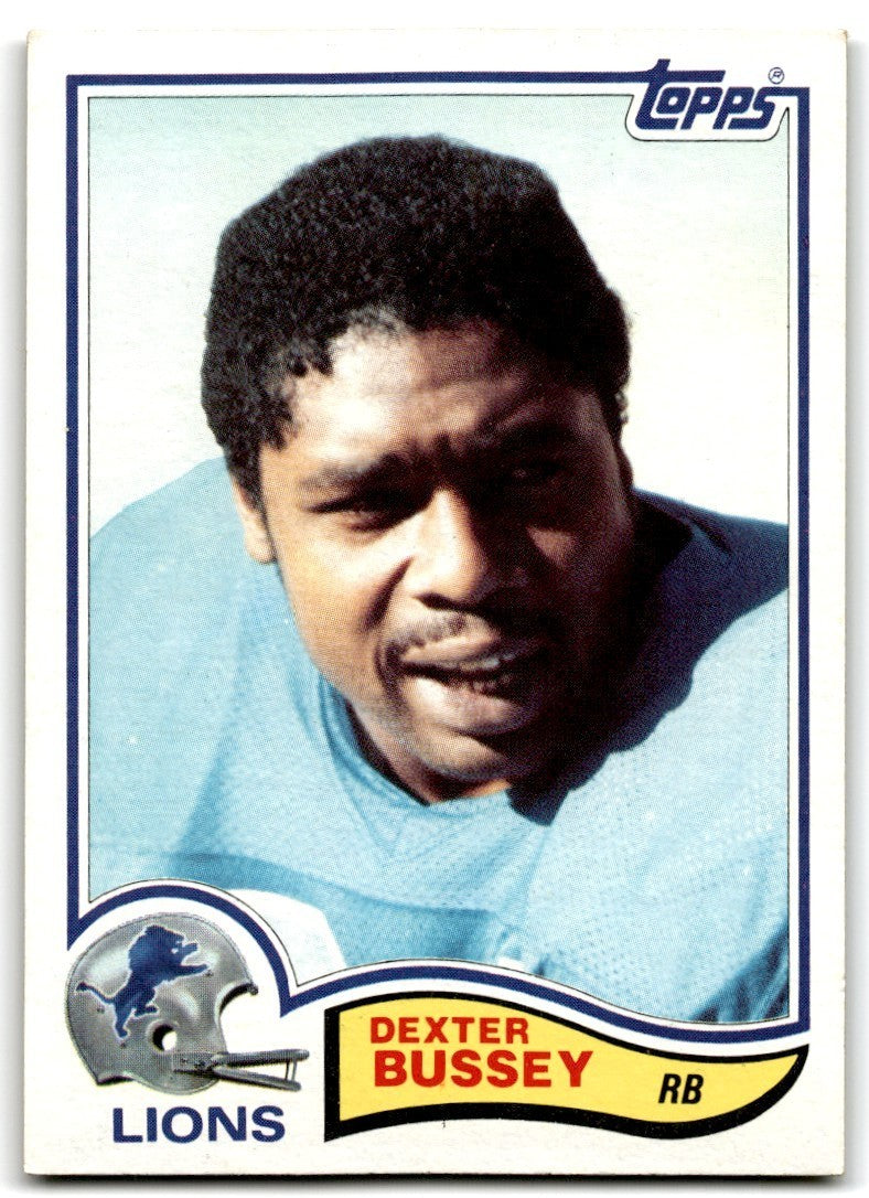 1982 Topps Dexter Bussey Vintage Detroit Lions #336