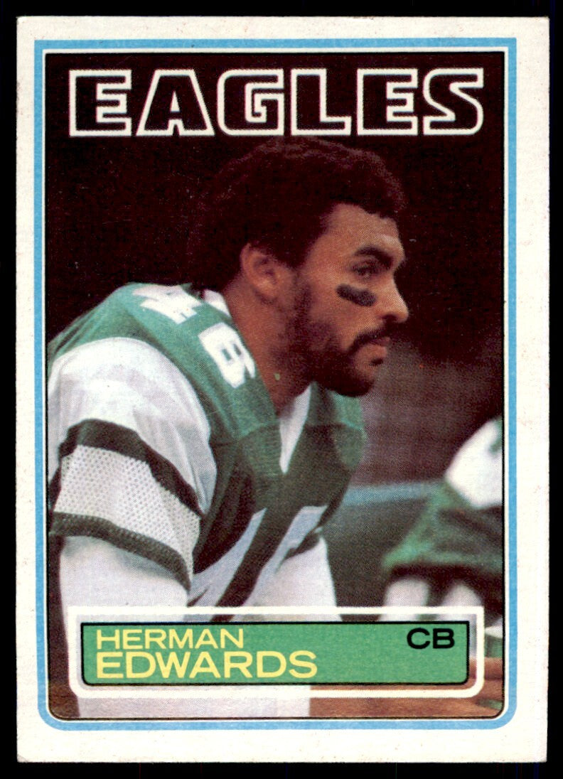 1983 Topps Herman Edwards . Philadelphia Eagles #138