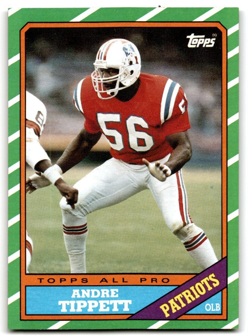1986 Topps Andre Tippett Football New England Patriots #39