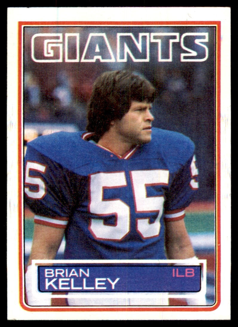 1983 Topps Brian Kelley . New York Giants #129