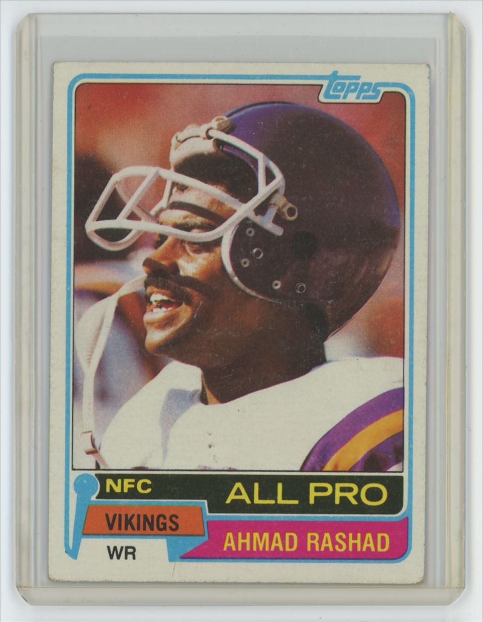 1981 Topps Ahmad Rashad Football Minnesota Vikings #140