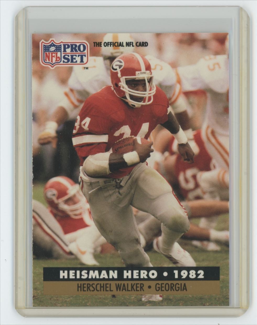 1991 Pro Set Heisman Hero Herschel Walker . Minnesota Vikings #44
