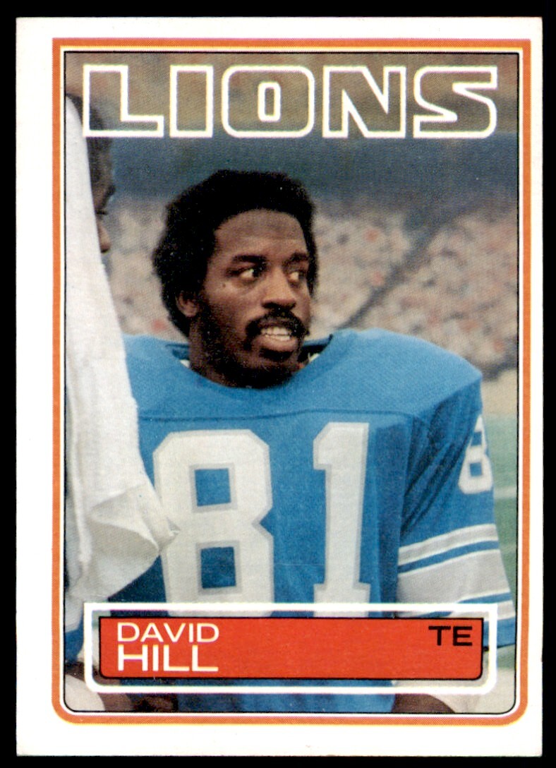 1983 Topps David Hill . Detroit Lions #66