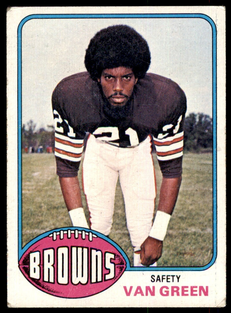 1976 TOPPS VAN GREEN . CLEVELAND BROWNS #219