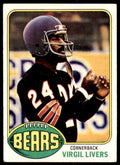 1976 TOPPS VIRGIL LIVERS ROOKIE . CHICAGO BEARS #59