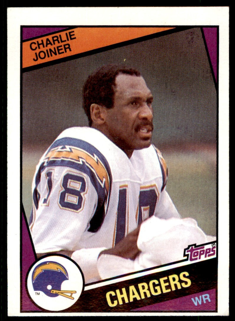 1984 Topps Charlie Joiner . San Diego Chargers #181