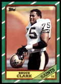 1986 Topps Bruce Clark . New Orleans Saints #345