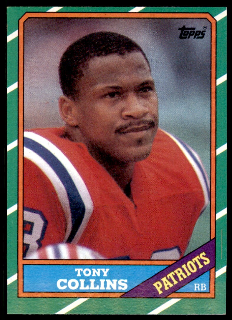 1986 Topps Tony Collins .  New England Patriots #33