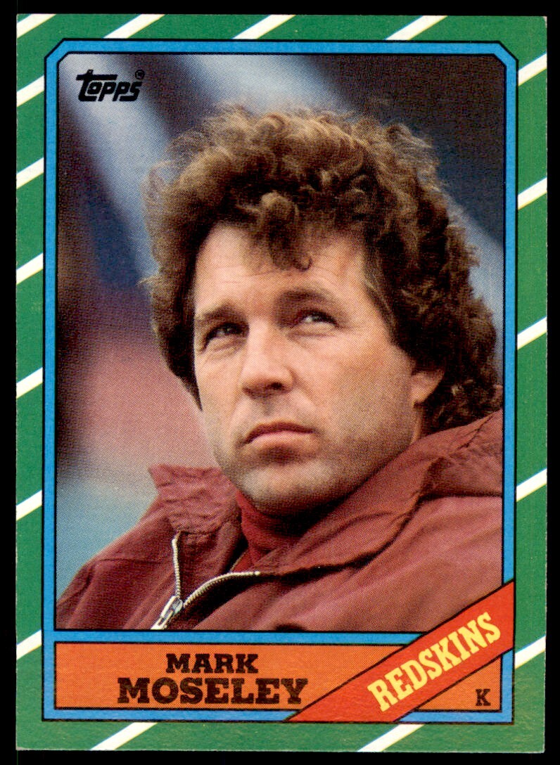 1986 Topps Mark Moseley .  Washington Redskins #179