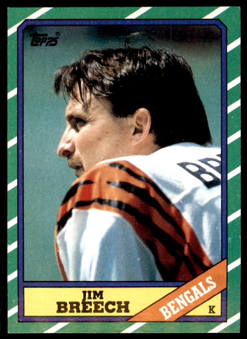 1986 Topps Jim Breech . Cincinnati Bengals #262