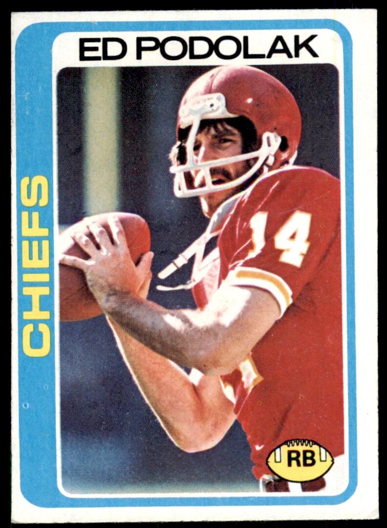 1978 TOPPS ED PODOLAK . KANSAS CITY CHIEFS #278