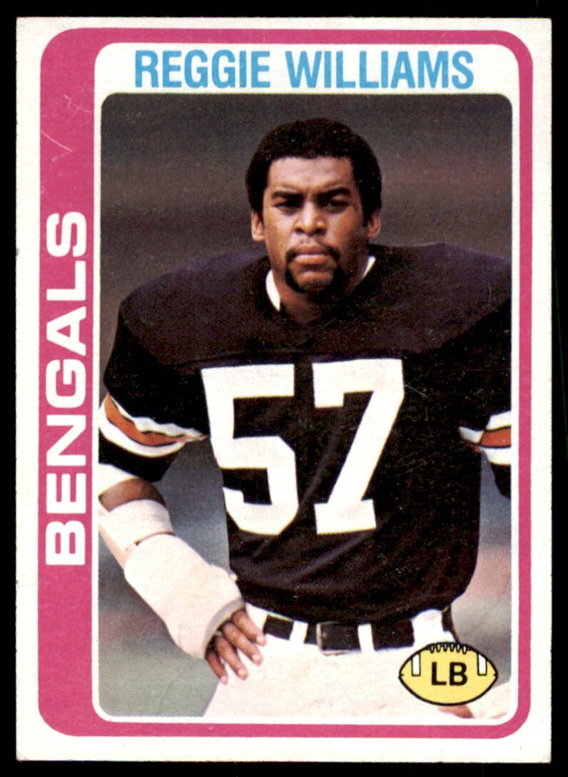 1978 TOPPS REGGIE WILLIAMS ROOKIE . CINCINNATI BENGALS #229