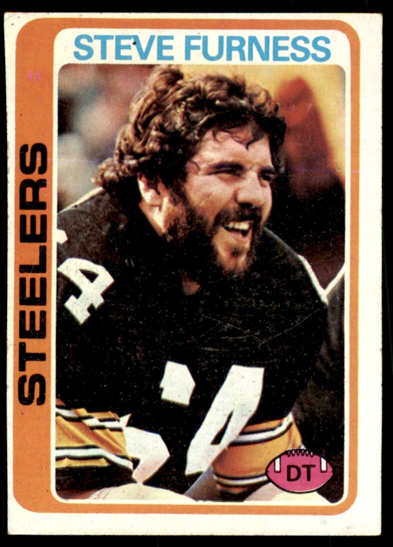1978 TOPPS STEVE FURNESS . PITTSBURGH STEELERS #214