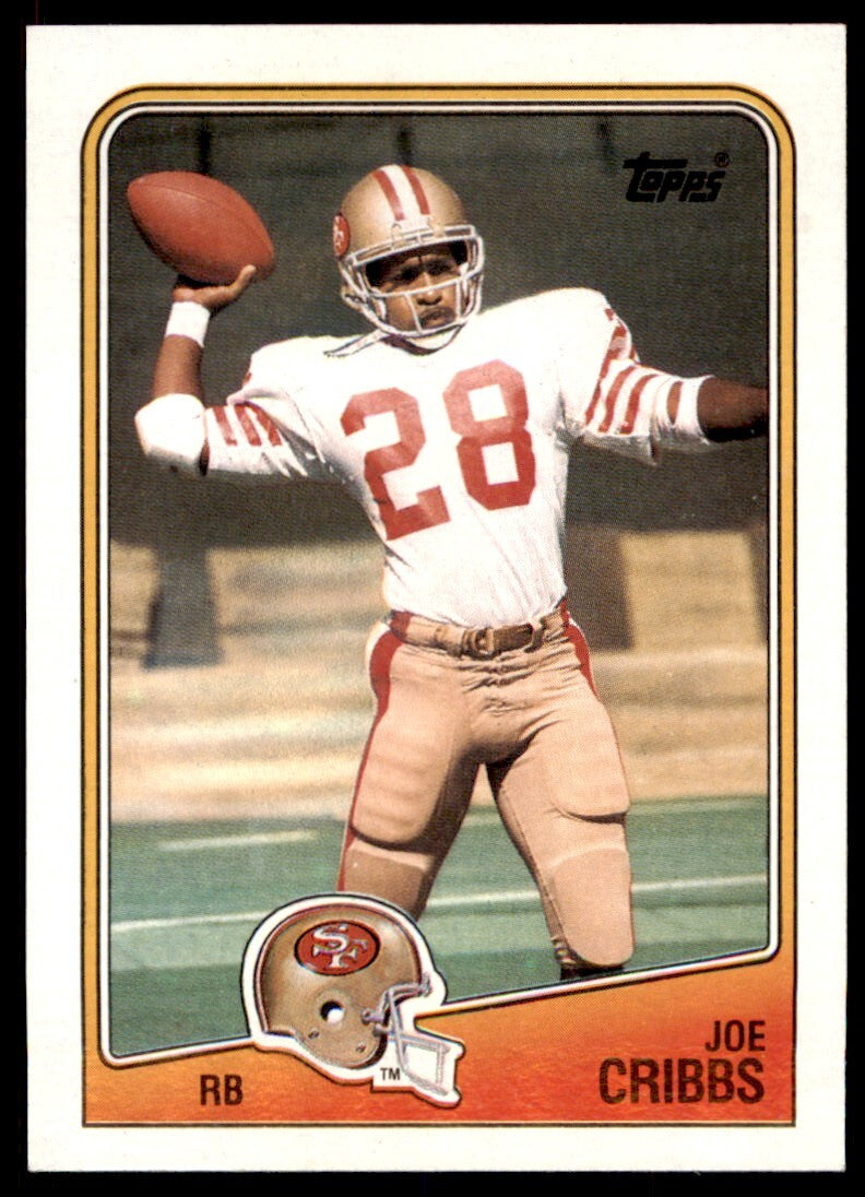 1988 Topps Joe Cribbs . San Francisco 49ers #42