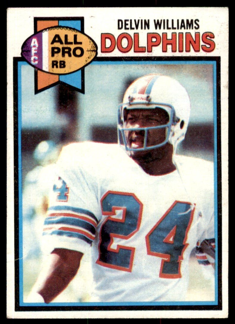 1979 TOPPS DELVIN WILLIAMS . MIAMI DOLPHINS #370
