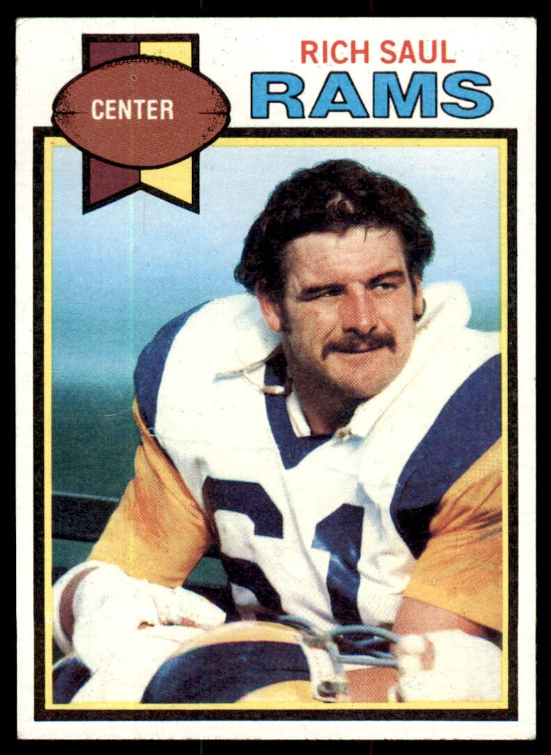 1979 TOPPS RICH SAUL . LOS ANGELES RAMS #346