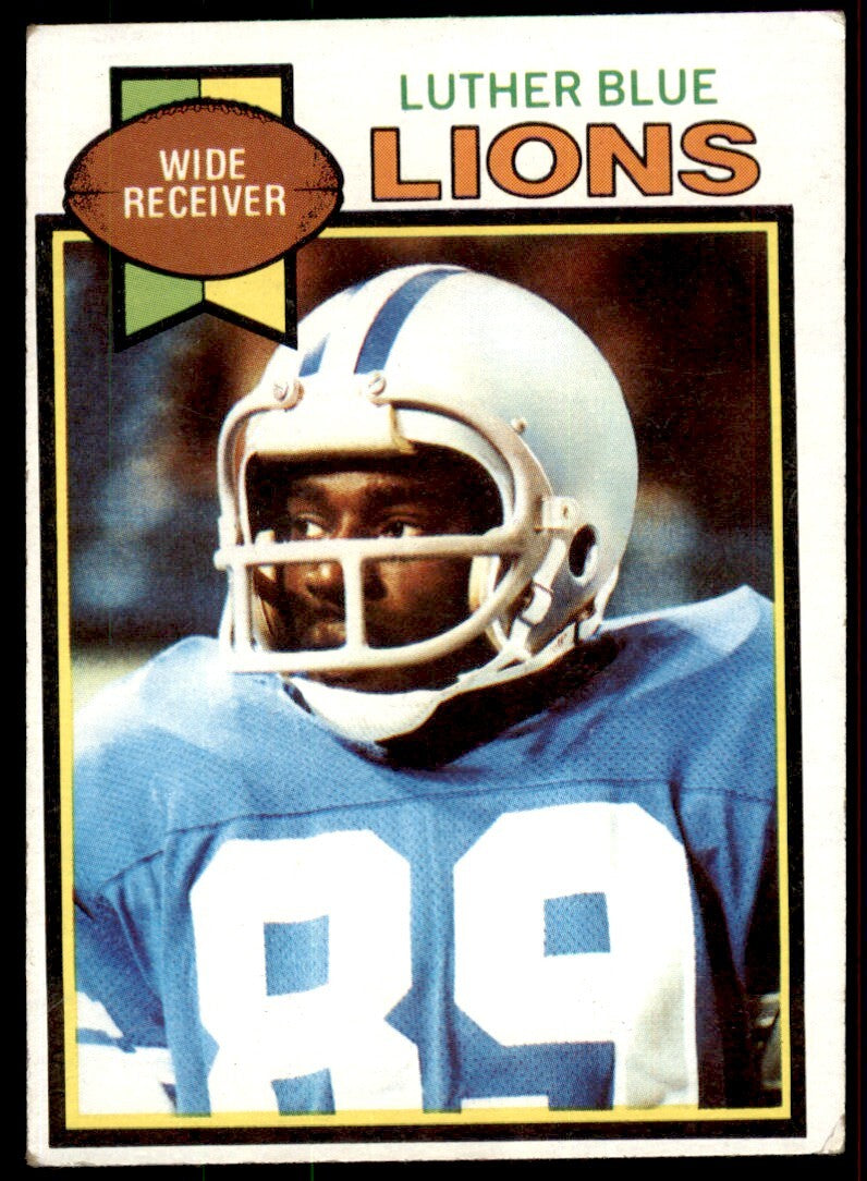 1979 TOPPS LUTHER BLUE ROOKIE . DETROIT LIONS #427