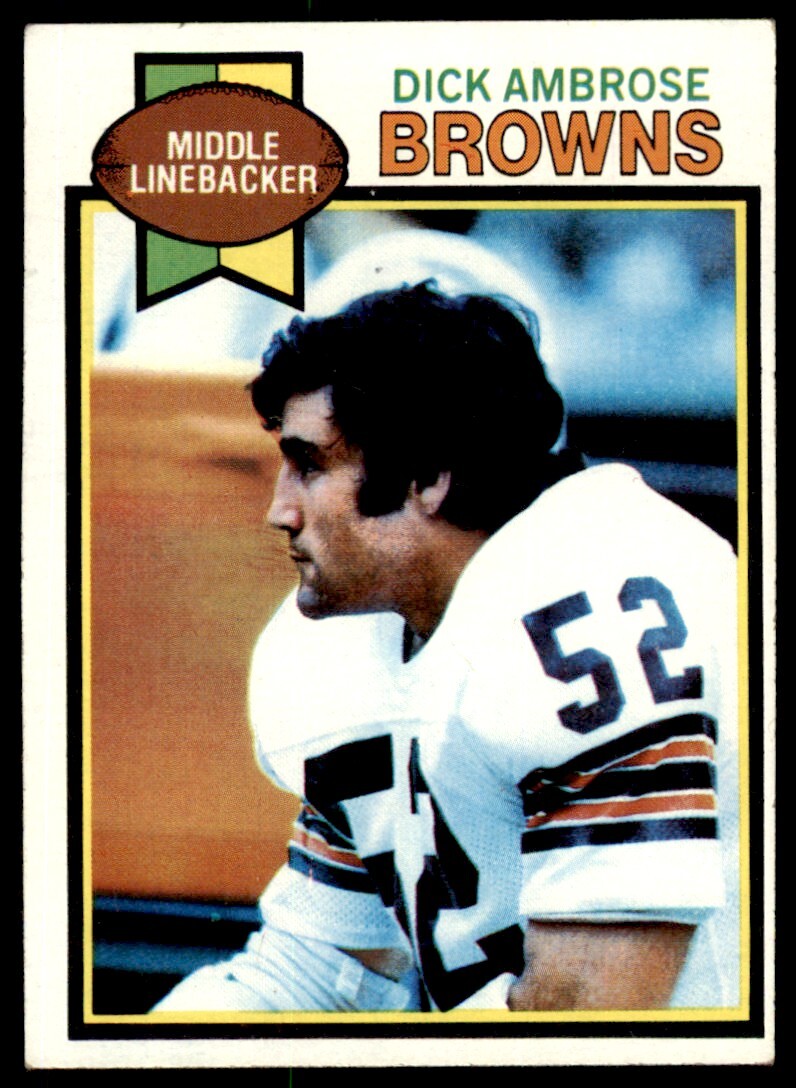 1979 TOPPS DICK AMBROSE . CLEVELAND BROWNS #157