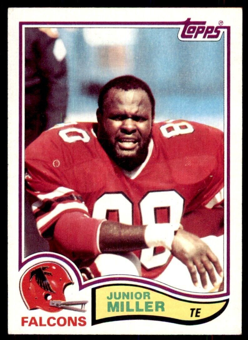 1982 Topps Junior Miller. Atlanta Falcons #288
