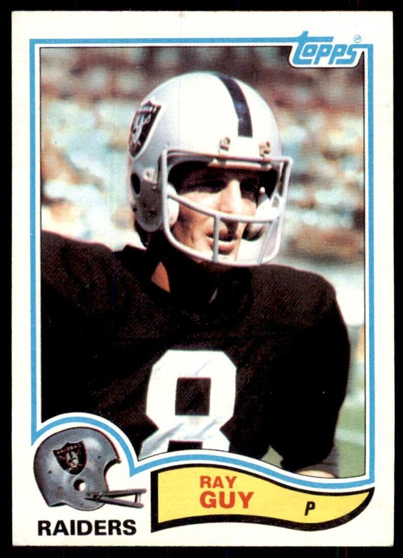 1982 Topps Ray Guy Oakland Raiders #188.