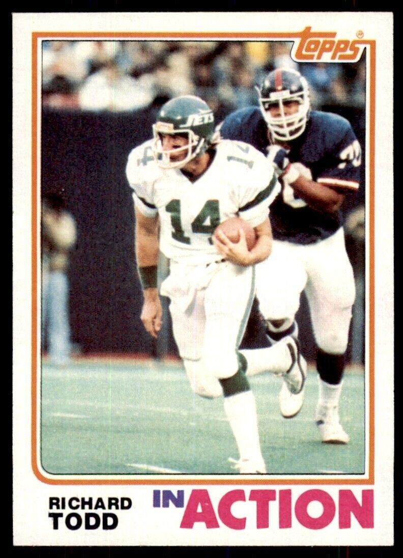 1982 Topps Richard Todd New York Jets #182*