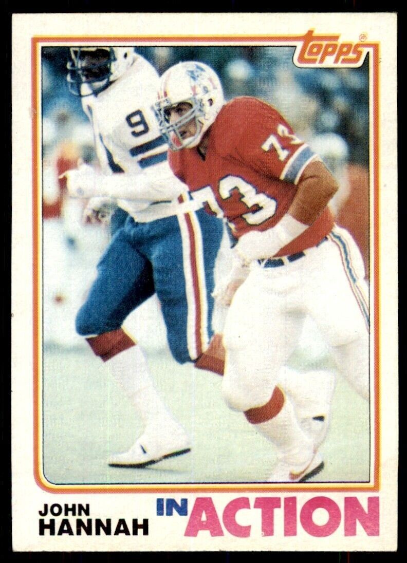 1982 Topps John Hannah New England Patriots #151