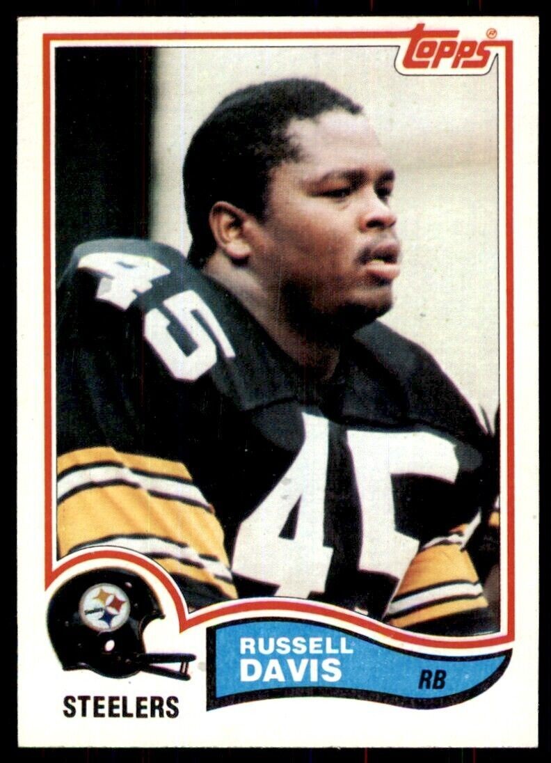 1982 Topps Russell Davis Pittsburgh Steelers #208*
