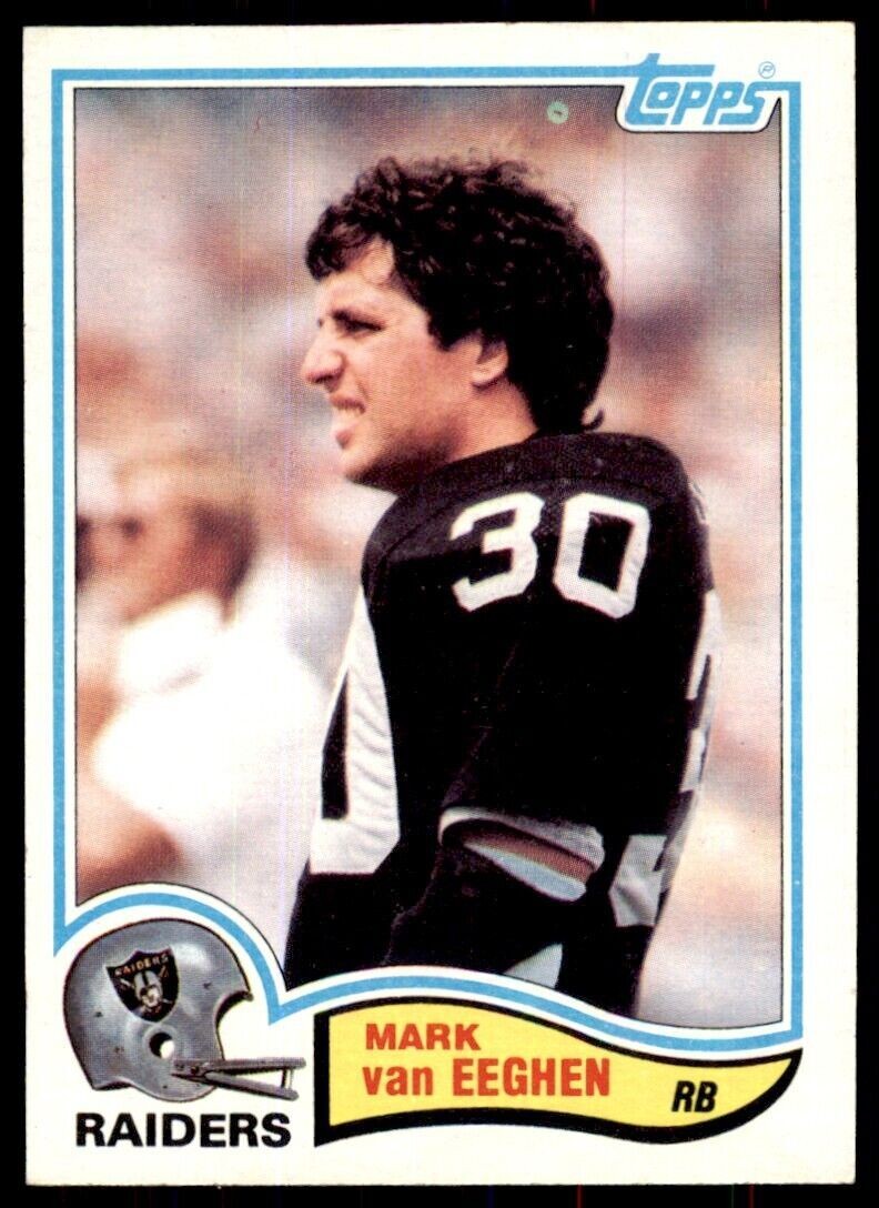 1982 Topps Mark Van Eeghen Oakland Raiders #199.