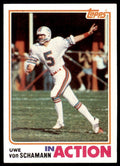 1982 Topps\ Uwe Von Schamann Miami Dolphins #139