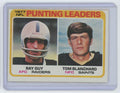 1978 TOPPS 1977 NFL PUNTING LEADERS RAY GUY/TOM BLANCHARD . OAKLAND RAIDERS/NEW