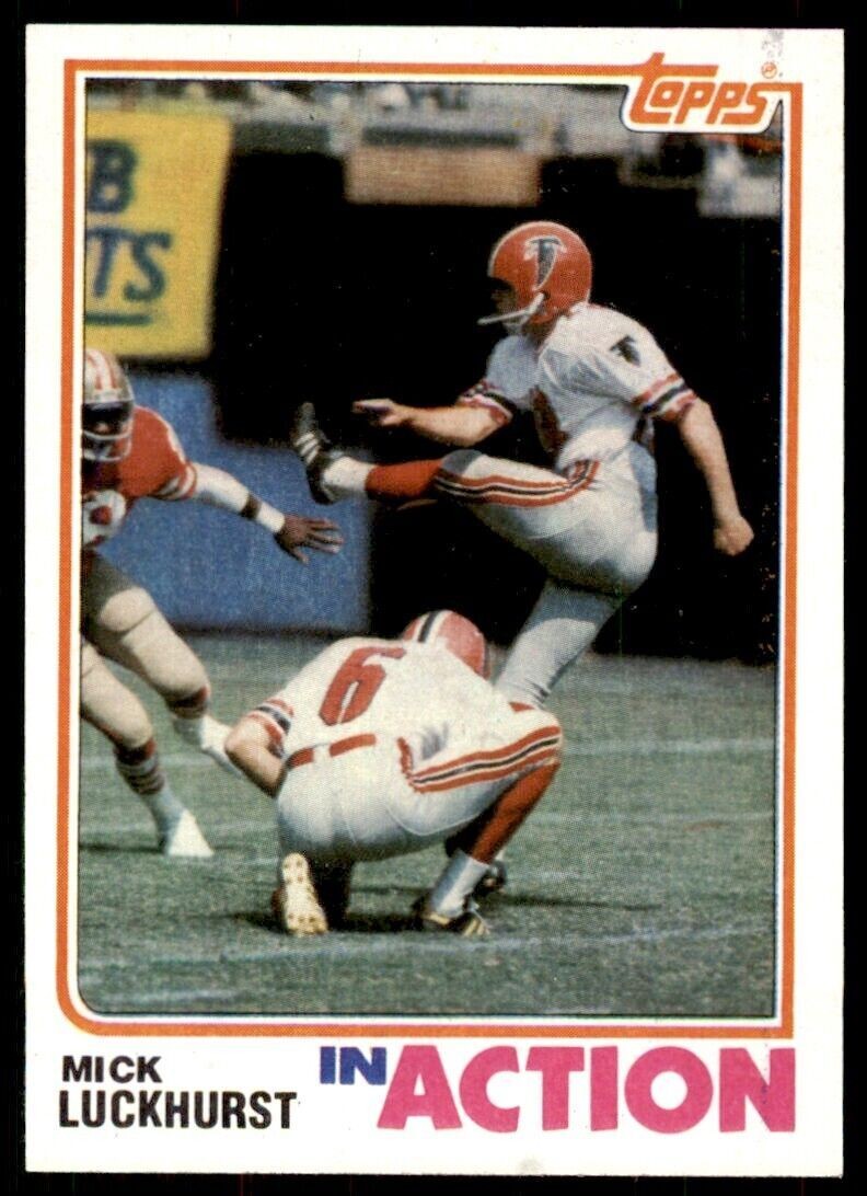 1982 Topps Mick Luckhurst Atlanta Falcons #287