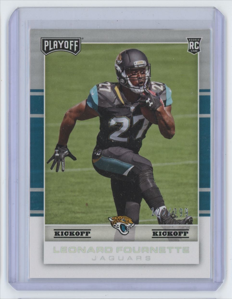2017 PANINI PLAYOFF FOOTBALL LEONARD FOURNETTE ROOKIE . 122/299 LSU TIGERS #209