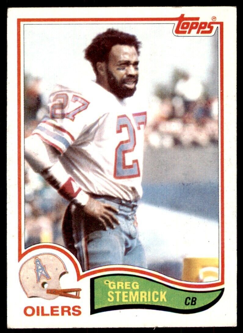 1982 Topps Greg Stemrick Houston Oilers #106