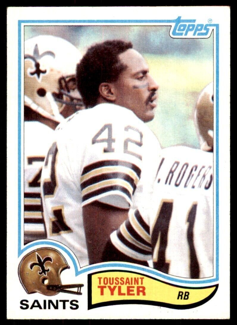 1982 Topps~ Toussaint Tyler New Orleans Saints. #412