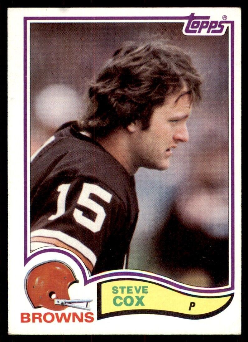 1982 Topps` Steve Cox Cleveland Browns #59