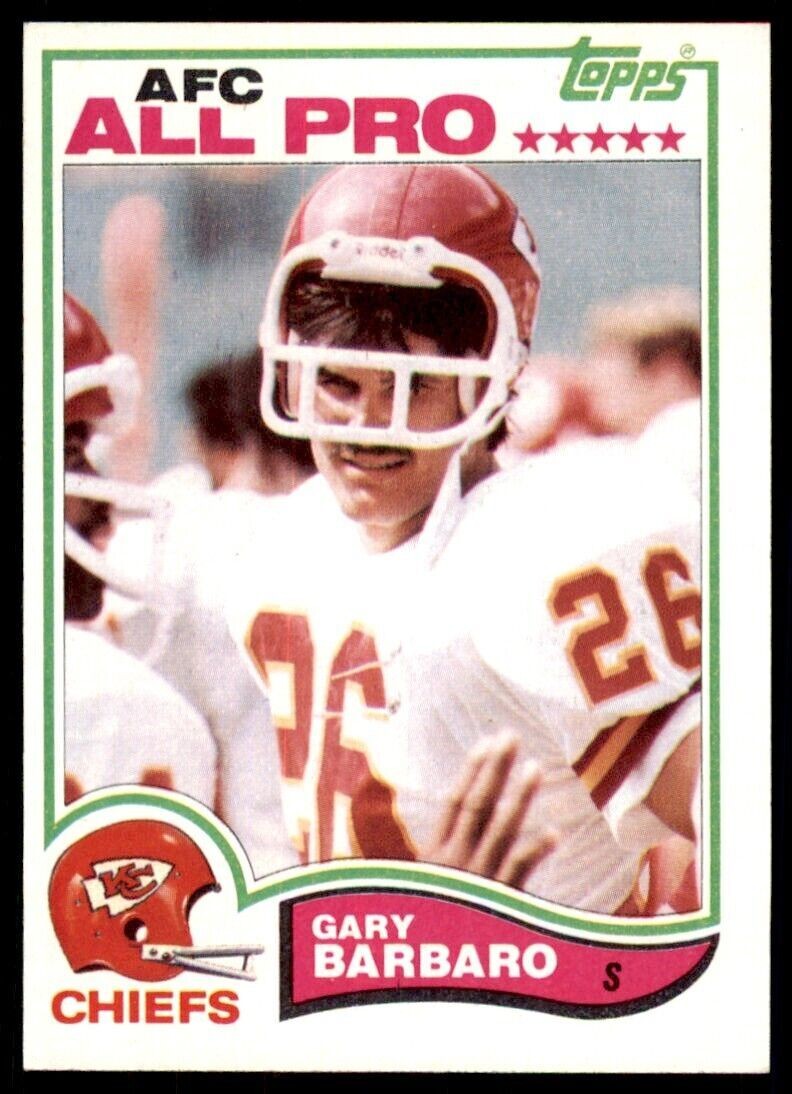 1982 Topps^ Gary Barbaro* Kansas City Chiefs #110