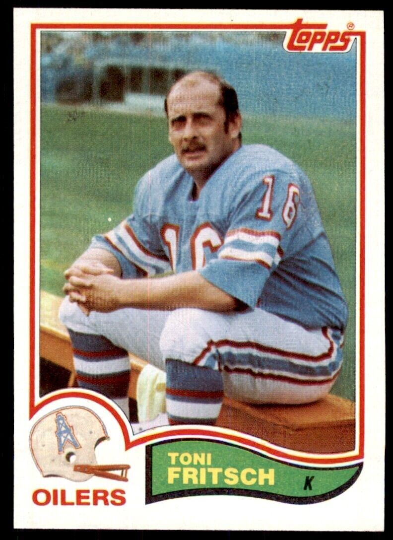1982 Topps^ Toni Fritsch. Houston Oilers #98