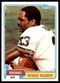 1981 TOPPS REGGIE RUCKER . CLEVELAND BROWNS #9