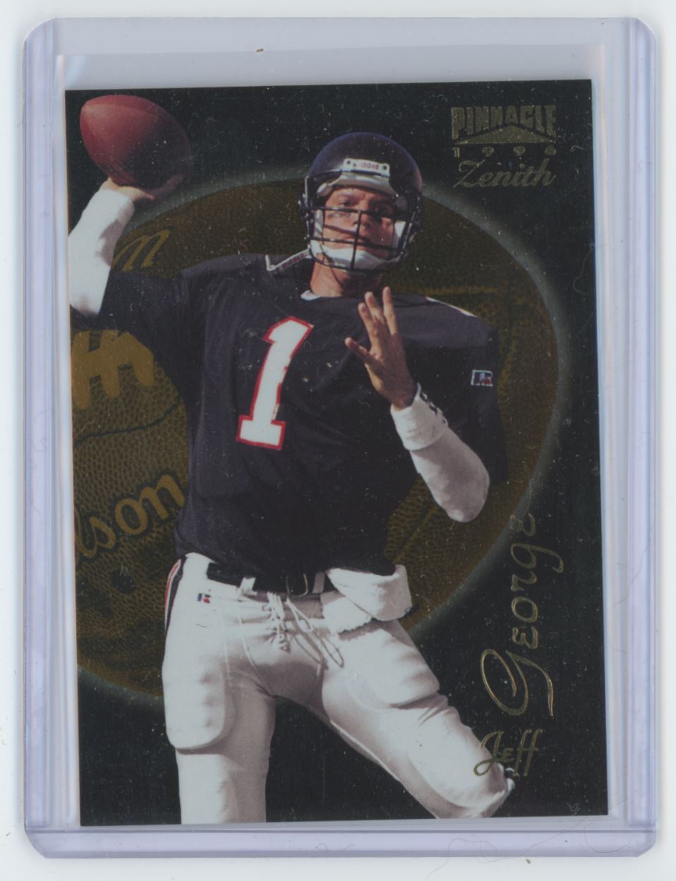 1996 Zenith Jeff George . Atlanta Falcons #Z-42