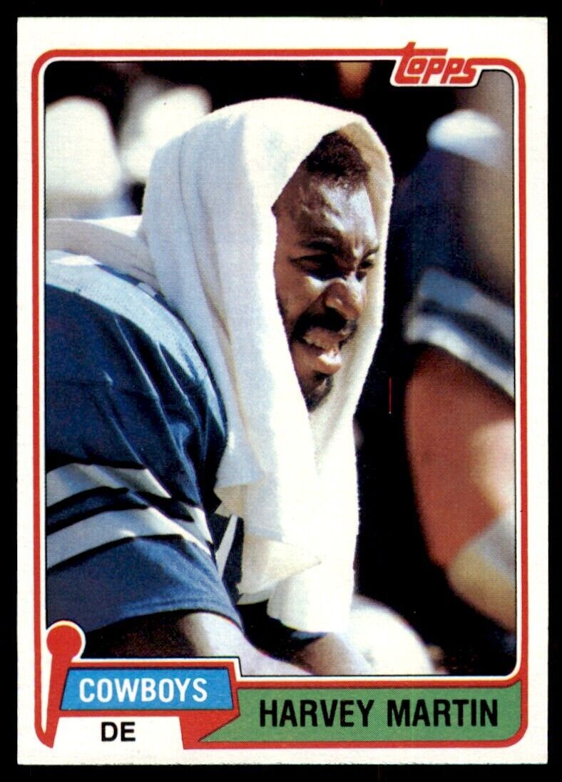 1981 TOPPS HARVEY MARTIN . DALLAS COWBOYS #15