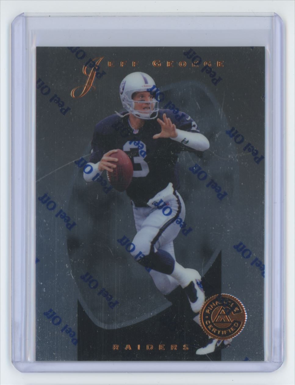 1997 Pinnacle Certified Jeff George . Los Angeles Raiders #23