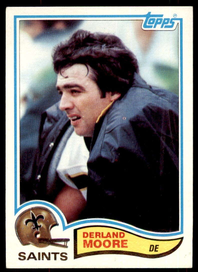1982 TOPPS DERLAND MOORE ROOKIE . NEW ORLEANS SAINTS #409