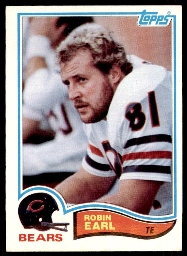 1982 TOPPS ROBIN EARL . CHICAGO BEARS #294