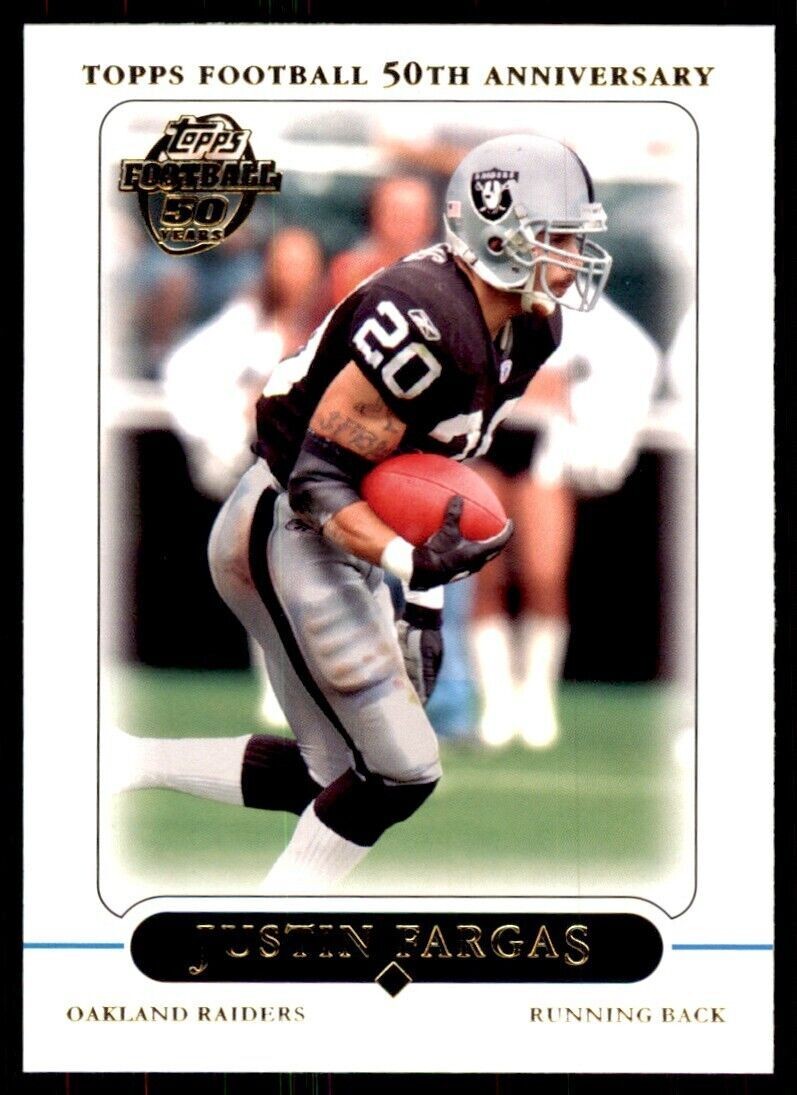 2005 Topps Justin Fargas Football Cards #211