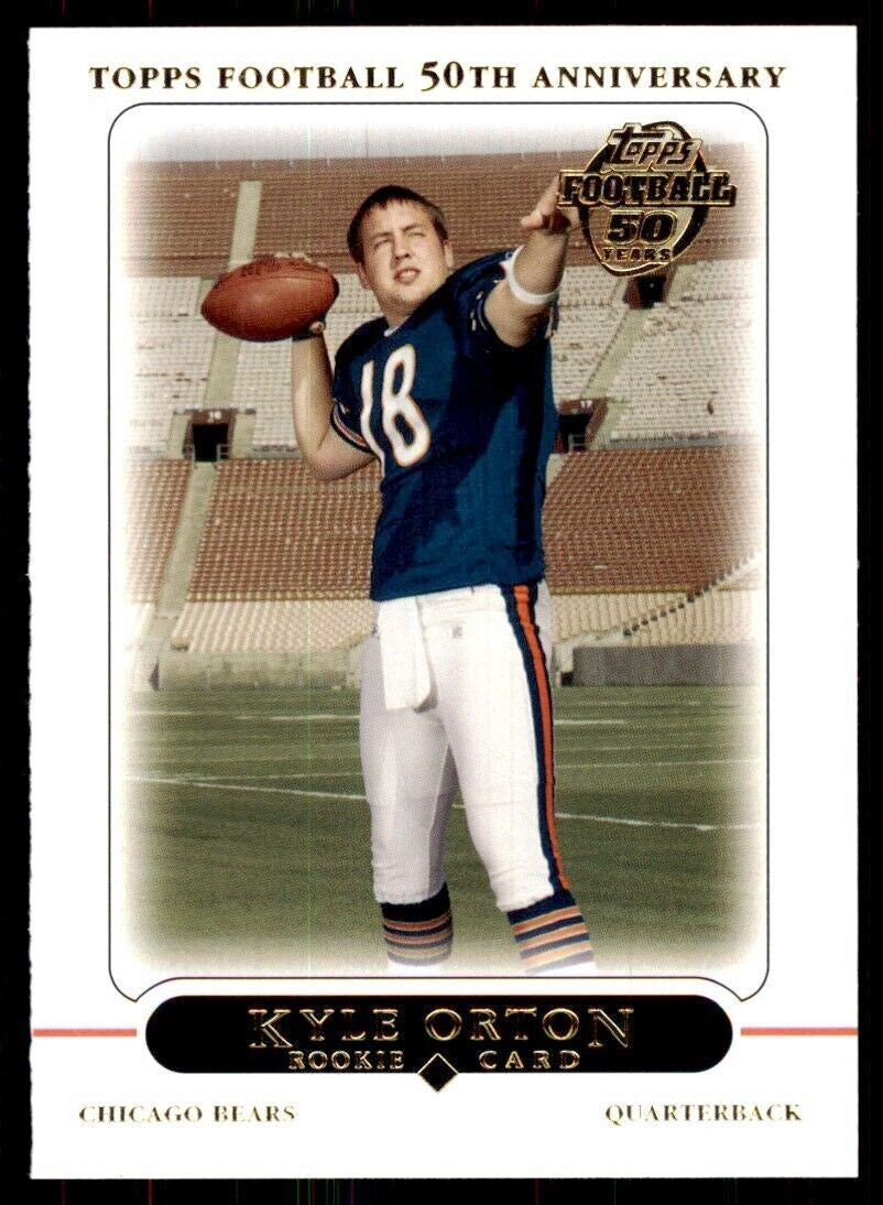 2005 Topps Kyle Orton Football Cards #428